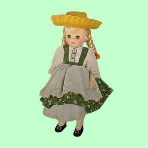 Vintage Madame Alexander "Heidi" Doll with Stand